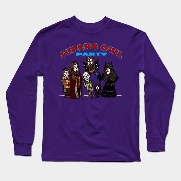 The Superb Owl Party Long Sleeve T-Shirt by beetoons